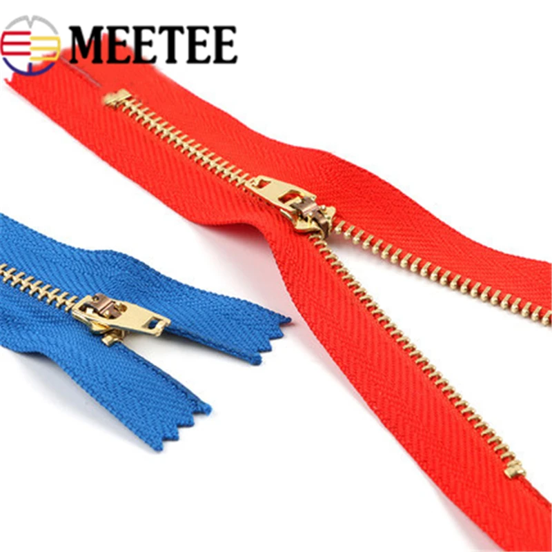 10 шт. Meetee высокое качество 3# металлическая молния 13/15/18 см Автоматическая блокировка близкий конец молния для DIY Швейные Джинсы сумки аксессуары одежды A4-17