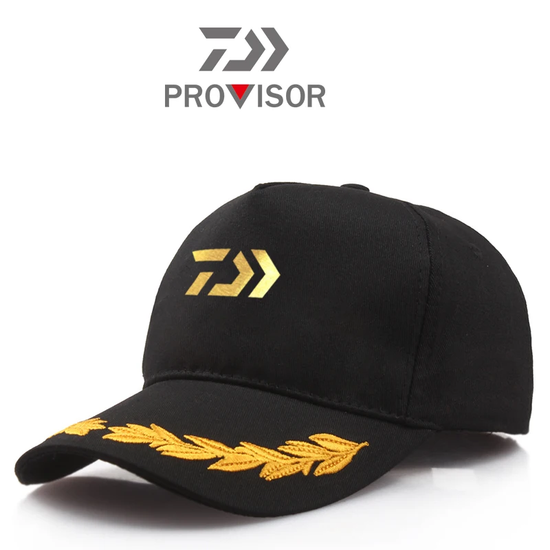 

2020 Daiwa Outdoor Fishing Hat Men and Women Cotton Cap Summer Wheat Ear Printing Mountaineering Fashion Sun Hat