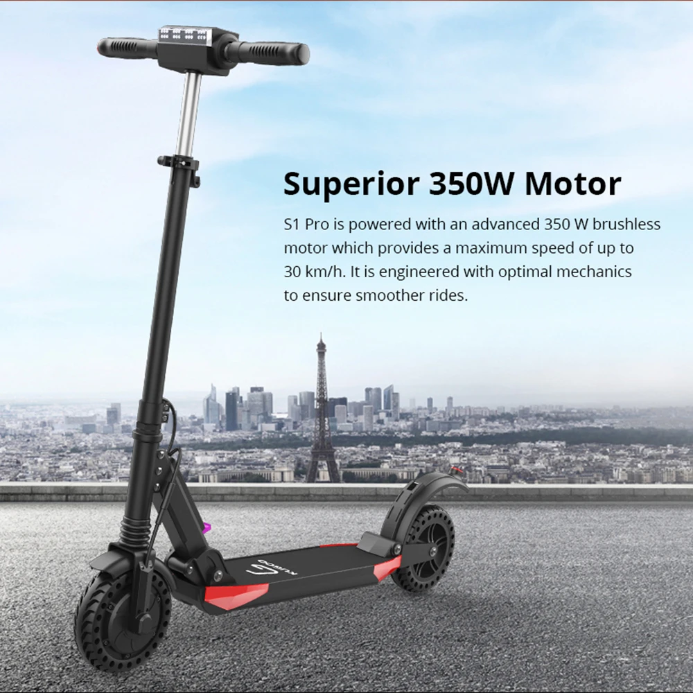 [ЕС сток] KUGOO S1 PRO складной электрический скутер 7.5AH 350 Вт ЖК-дисплей 3 режима скорости скутер для XiaomiM365 Dualtron PK Ninebot