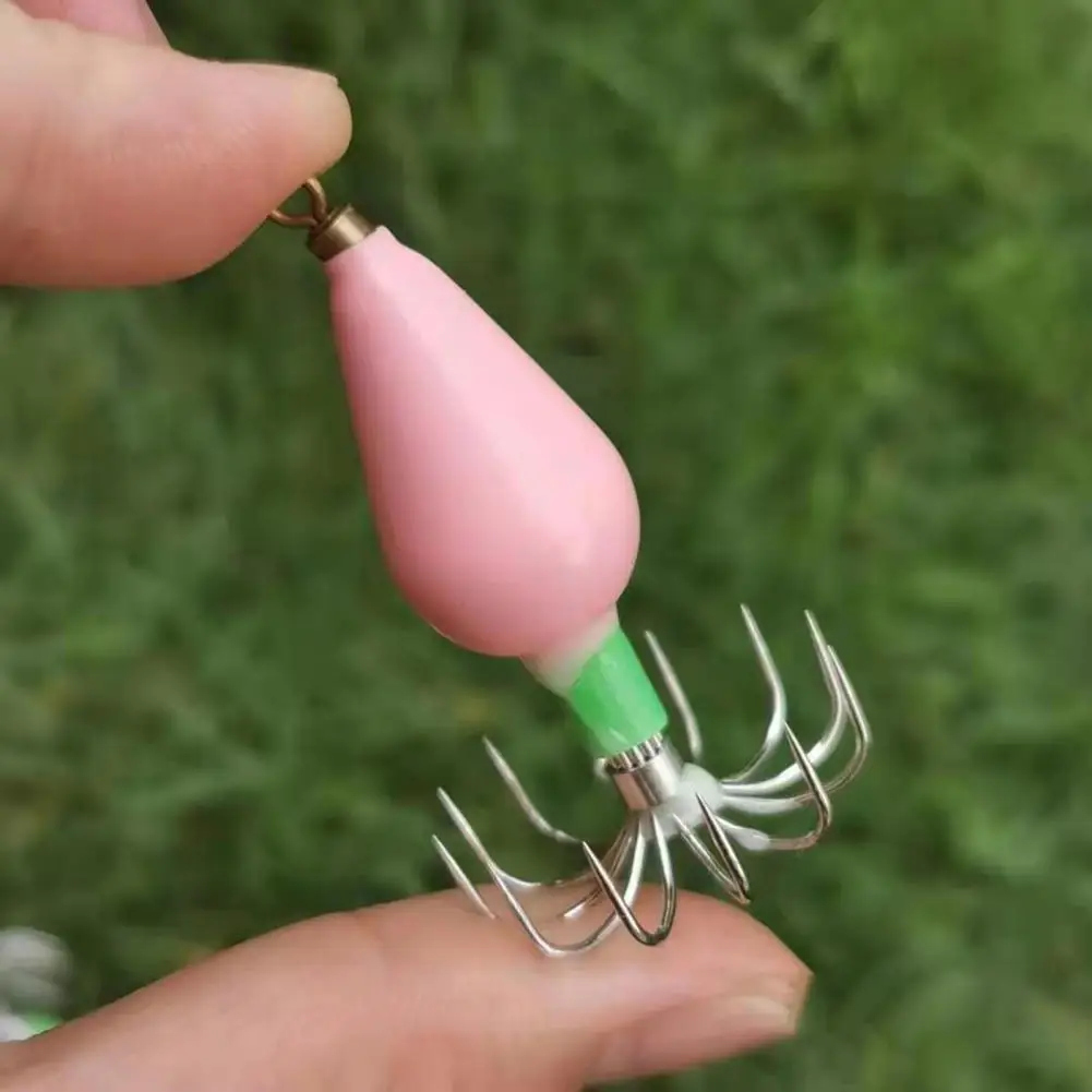 

Multi Styles Durable Anti-deformation Squid Jig Plastic Squid Jig High Strength for Outdoor