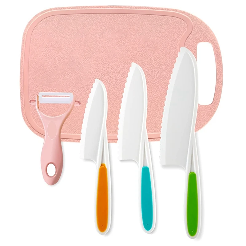 

5 шт./упаковка, Набор детских ножей для выпечки, фруктов, салатов, овощей