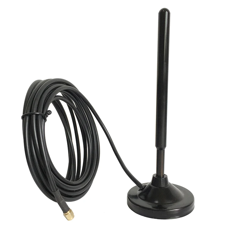 New GSM GPRS 3G 4G 433 470-490MHZ large sucker antenna chassis 74mm cable length 3m gain 35dbi digital transmission antenna SMA