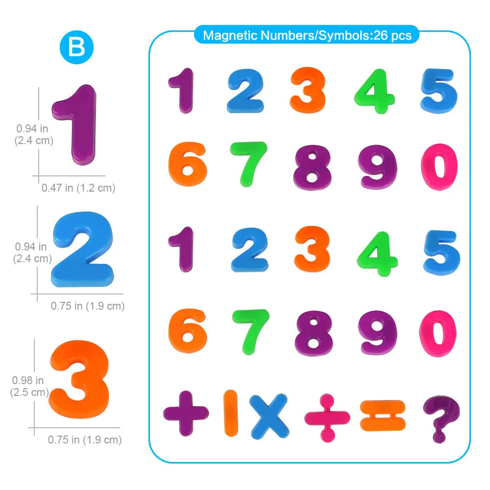 26 шт./компл. 2 см магнит Английский алфавит головоломки Красочные Холодильник