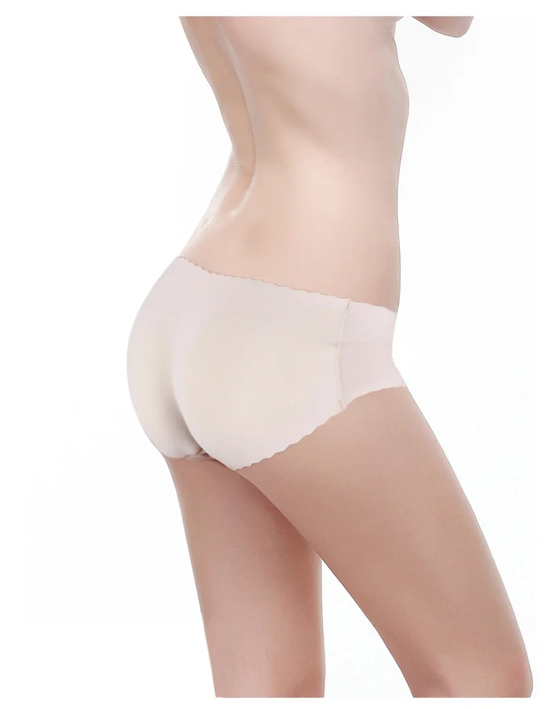 

Buttock Panties Breathable Mesh Mid Rise Butt Lifter Underwear Seamless Floral Lace Trim Padded Panties Hip Enhancer Body Shaper