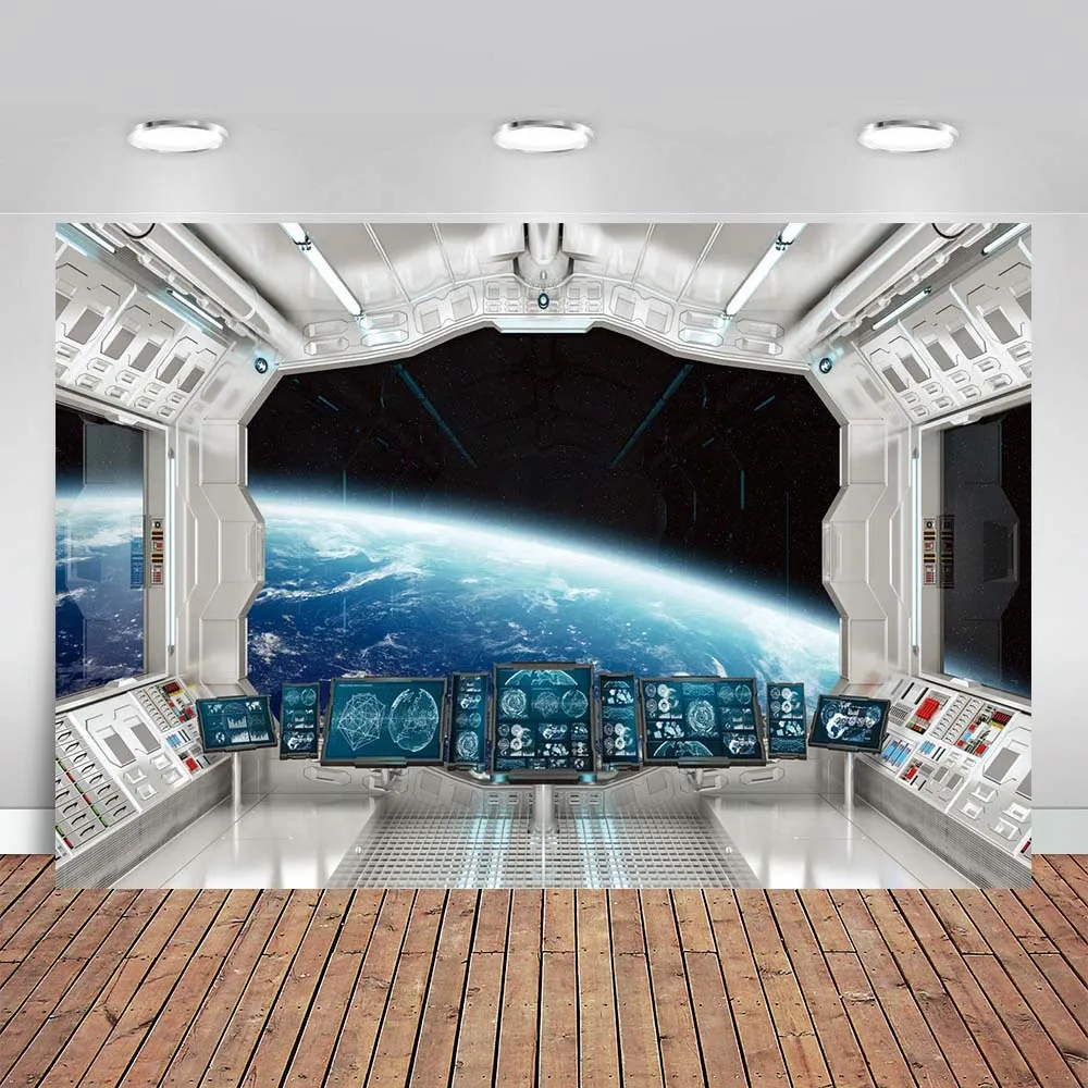 

Spaceship Interior Background Futuristic Science Fiction Photography Backdrops Space Station Spacecraft Cabin Photo Shoot Studio