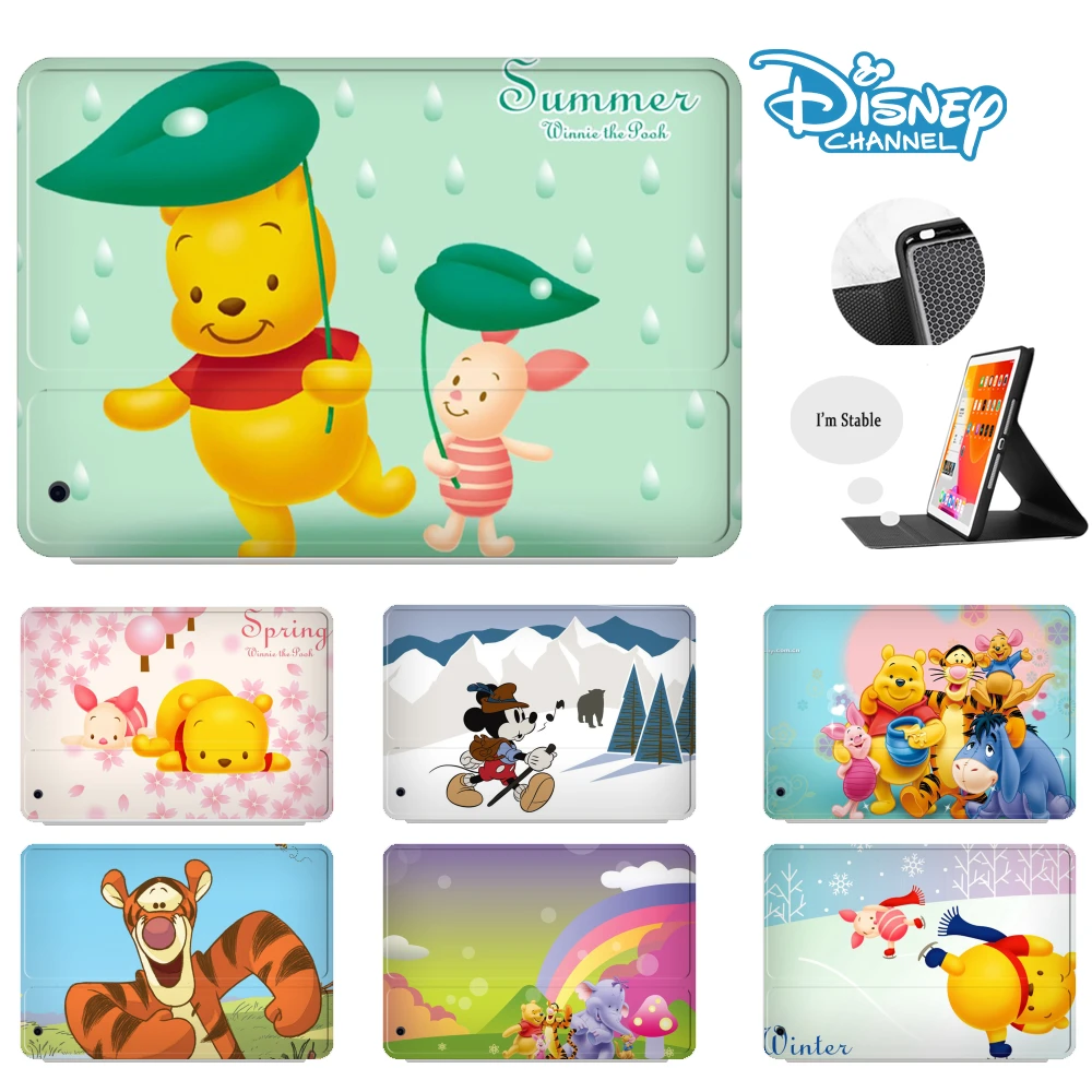 

iPad 8th 9th Generation Case for Pad Pro 11 2021 2020 2018 for iPad Mini 5 Air 4 Cover Disney Winner Bear Tigger Tablet