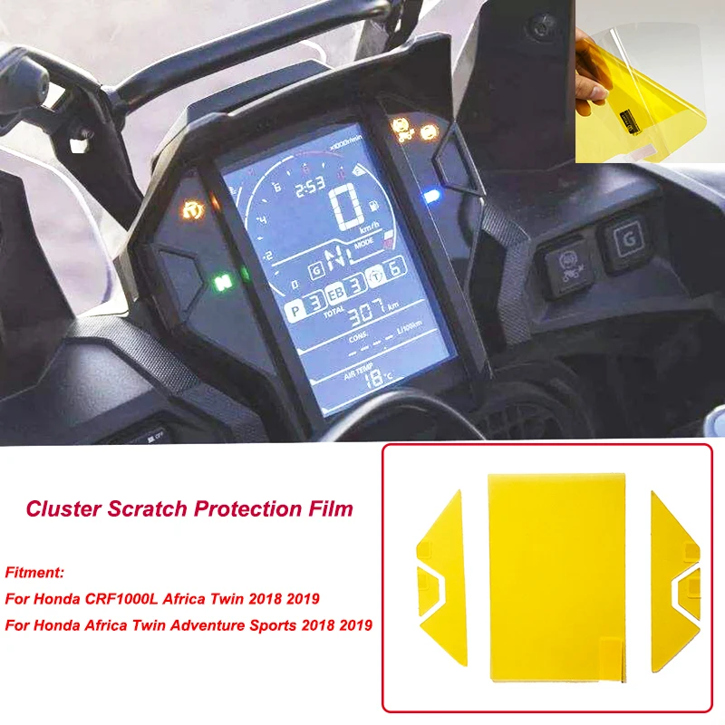 

CRF1000L Africa Twin Cluster Scratch Protection Film Speedometer Guard for Honda CRF1000L Africa Twin Adventure Sports 2018 2019
