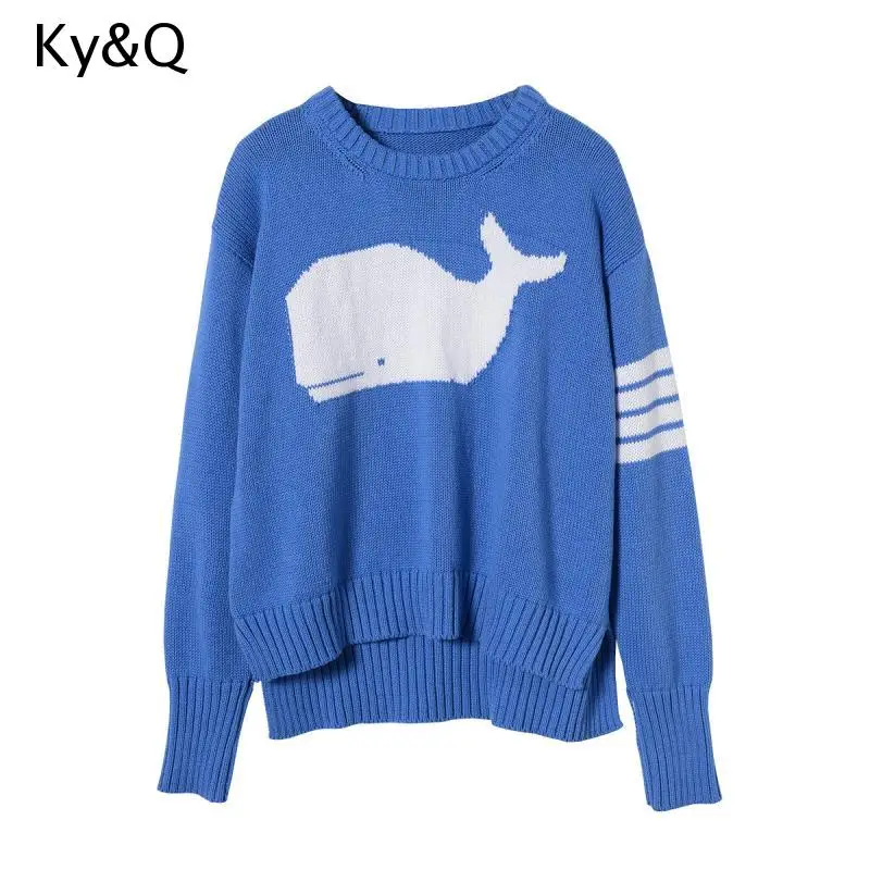 Свитер с круглым вырезом и длинным рукавом для мужчин женщин Свободный