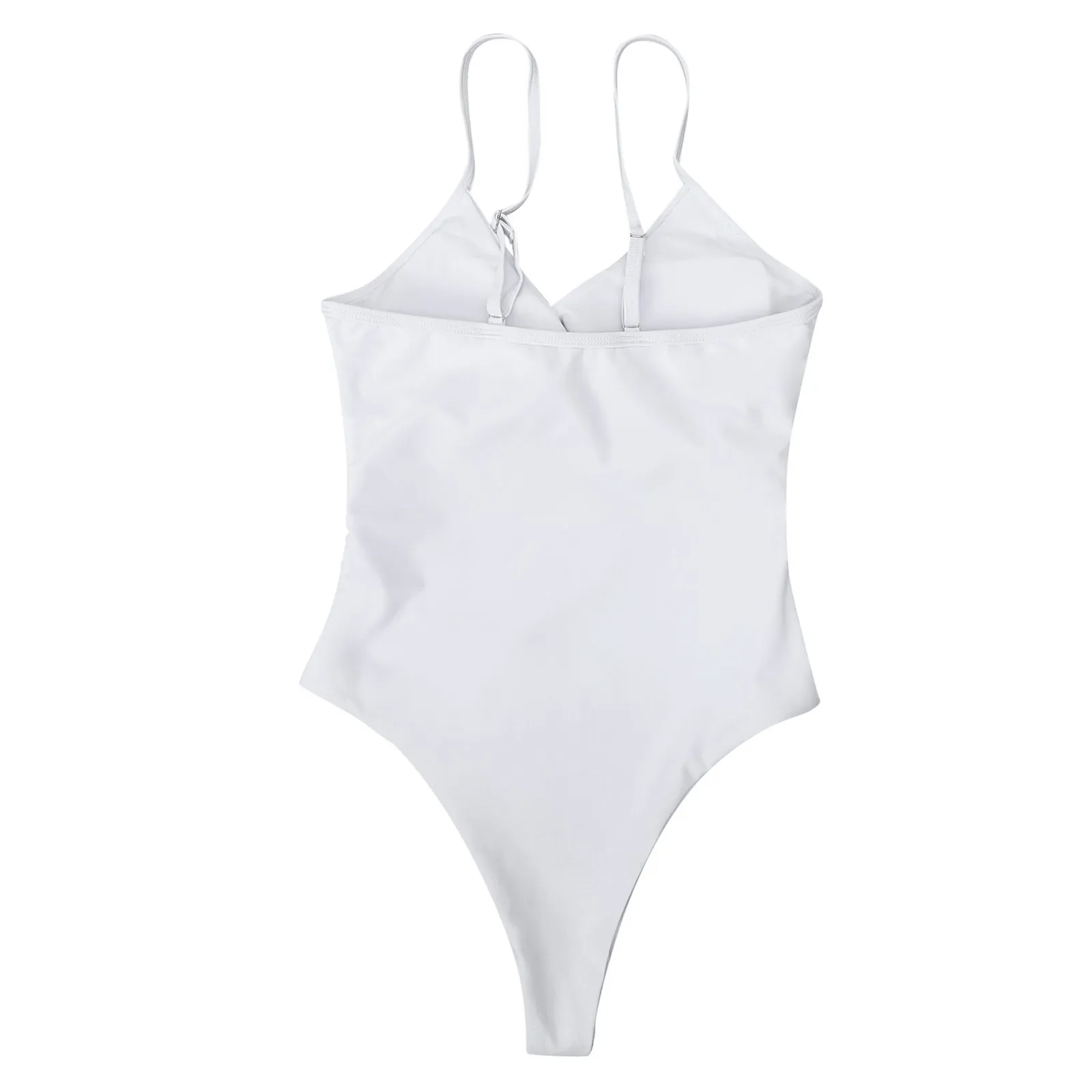 

Women Solid Bathing Suit Swimwear Ladies High-waisted Bikini One Piece Bikini Push-up Swimsuit Bathing Bodysuit Mujer Monokini