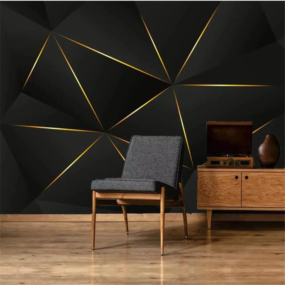 Пользовательские обои росписи 3d современный минималистский ретро абстрактные