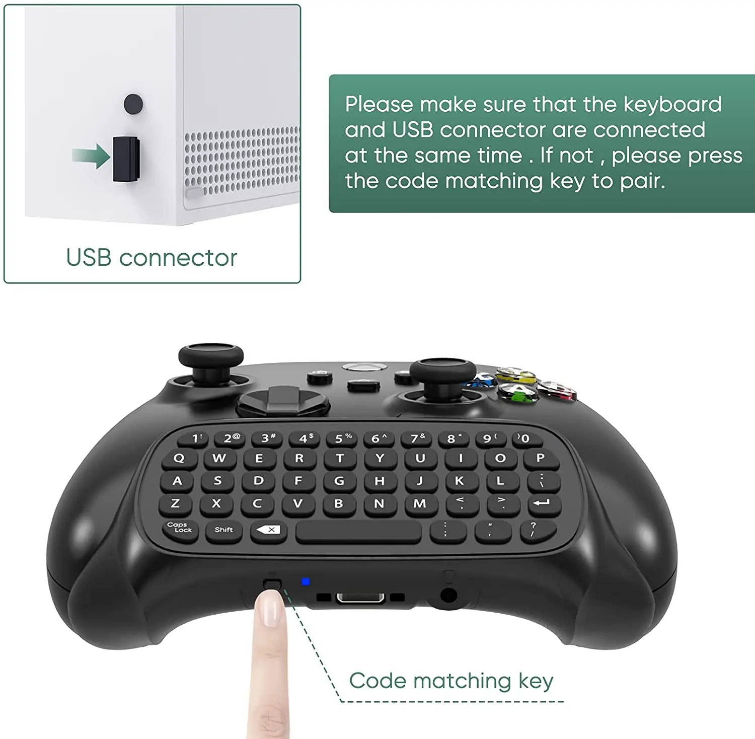 Беспроводная клавиатура для Xbox One мини-контроллер беспроводная QuickType USB-приемник