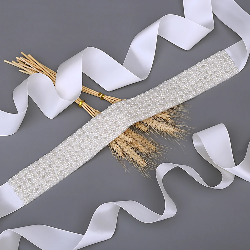 

Handmade Elegant Pearls Sash Beaded Belt Wedding Belts Luxury Pearls Belt Wedding Sashes Bridal Belt Sashes Beaded Bridal Belt