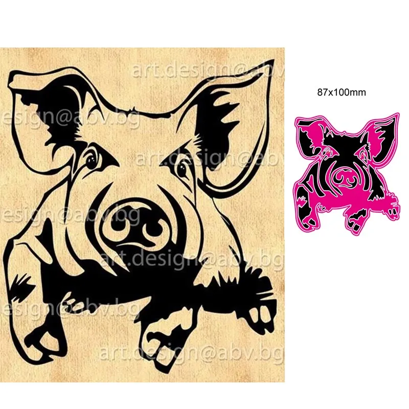 Металлические штампы для вырезания форма животных Свинья украшение