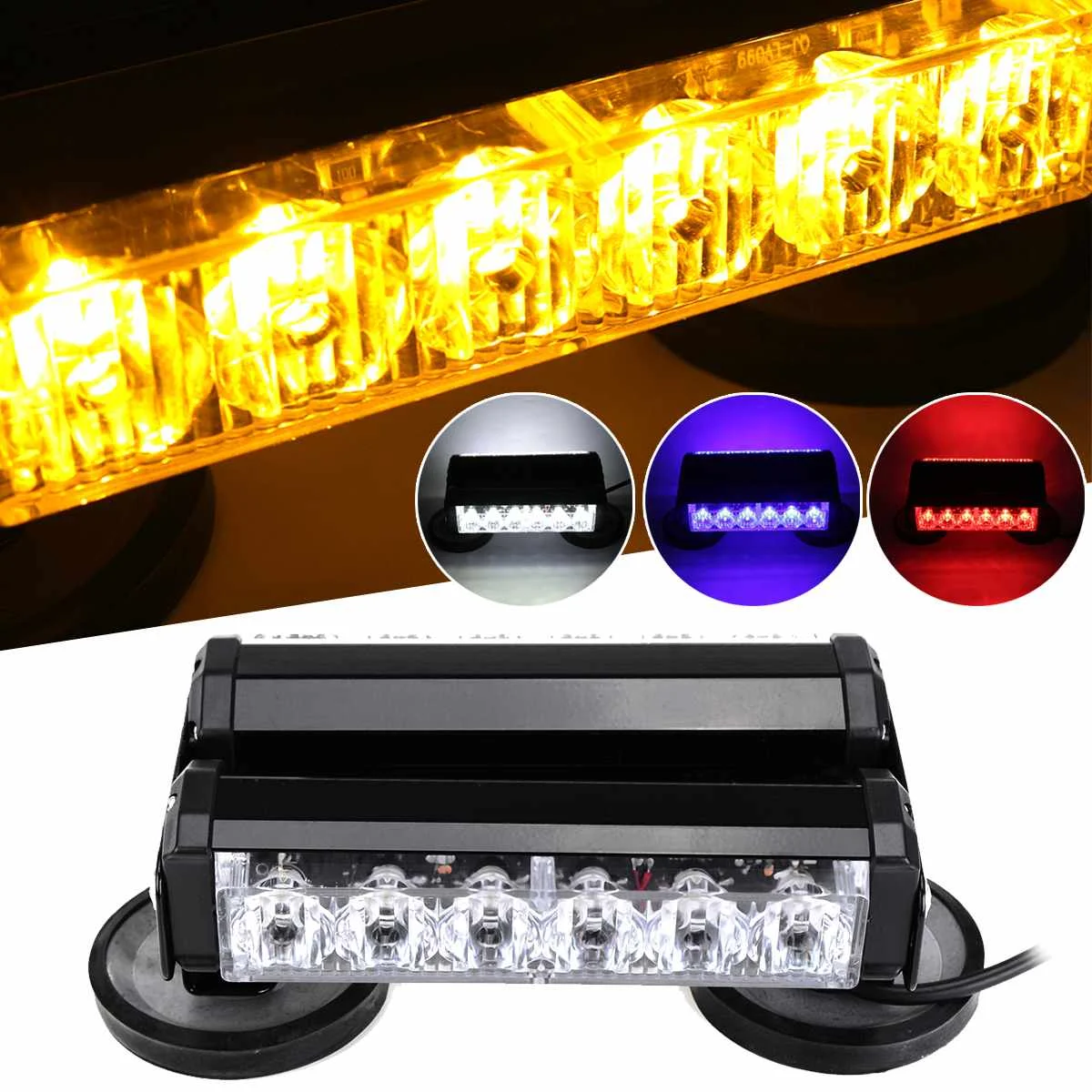 

12V светодиодный Автомобиль Грузовик аварийного мигалкой тире Strobe Light Предупреждение светильник дневные ходовые Flash СВЕТОДИОДНЫЙ полиции св...