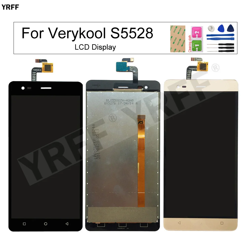 Для Verykool S5528 ЖК-дисплей стеклянная панель наборы для ремонта телефонов