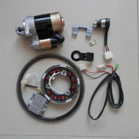 l70 electric start kit cw dire fits yanmar 296cc diesel starter motor key switch flywheel ring gear avr magnetic drum refit