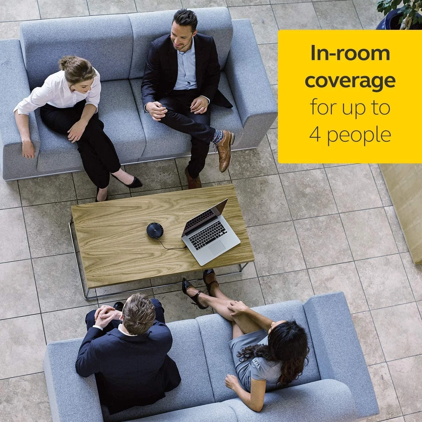 Портативный телефонный динамик Jabra Speak 410 с USB и Bluetooth для подключения к ноутбукам
