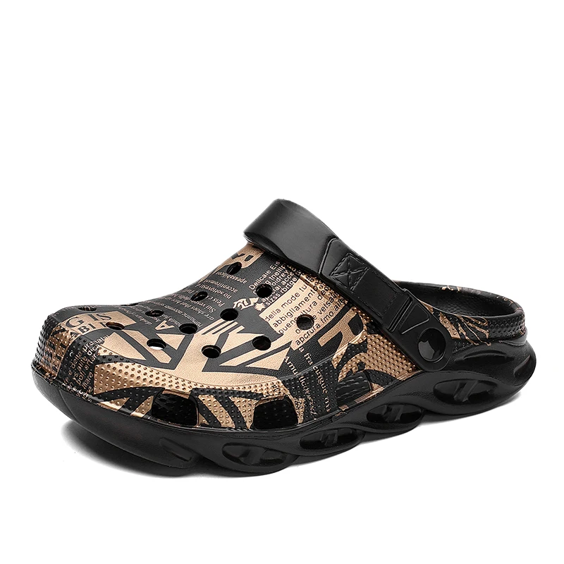 

Men Sandals Beach Slippers Summer Casual Shoes EVA Adjustable Indoor or Outdoor Large Size Thick Platform Slipper
