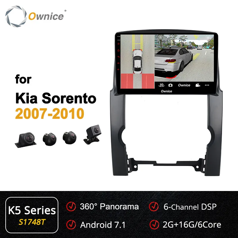 S1748 K5 Ownice Восьмиядерный Android 9,0 DSP 360 Panorama автомобильный dvd k3 k5 k6 для kia sorento 2010-2013 автомобильный стерео gps Navi головное устройство 4G SPDIF - Цвет: S1748 K5
