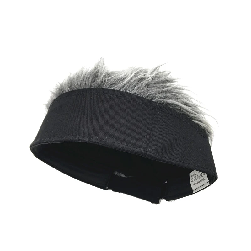 Шапка унисекс новинка эбеновая шапка Забавный короткий парик зимняя модные и
