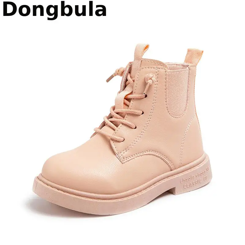 

Children Boots Autumn Winter Pu Leather Kids Martin Boots School Boy Shoes Fashion Girls Ankle Boots Waterproof Child Sneakers