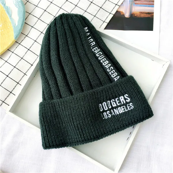 Детская шапка Skullie Beanies для мальчиков и девочек, зимняя однотонная шапка с надписями и ушками, теплые эластичные модные аксессуары