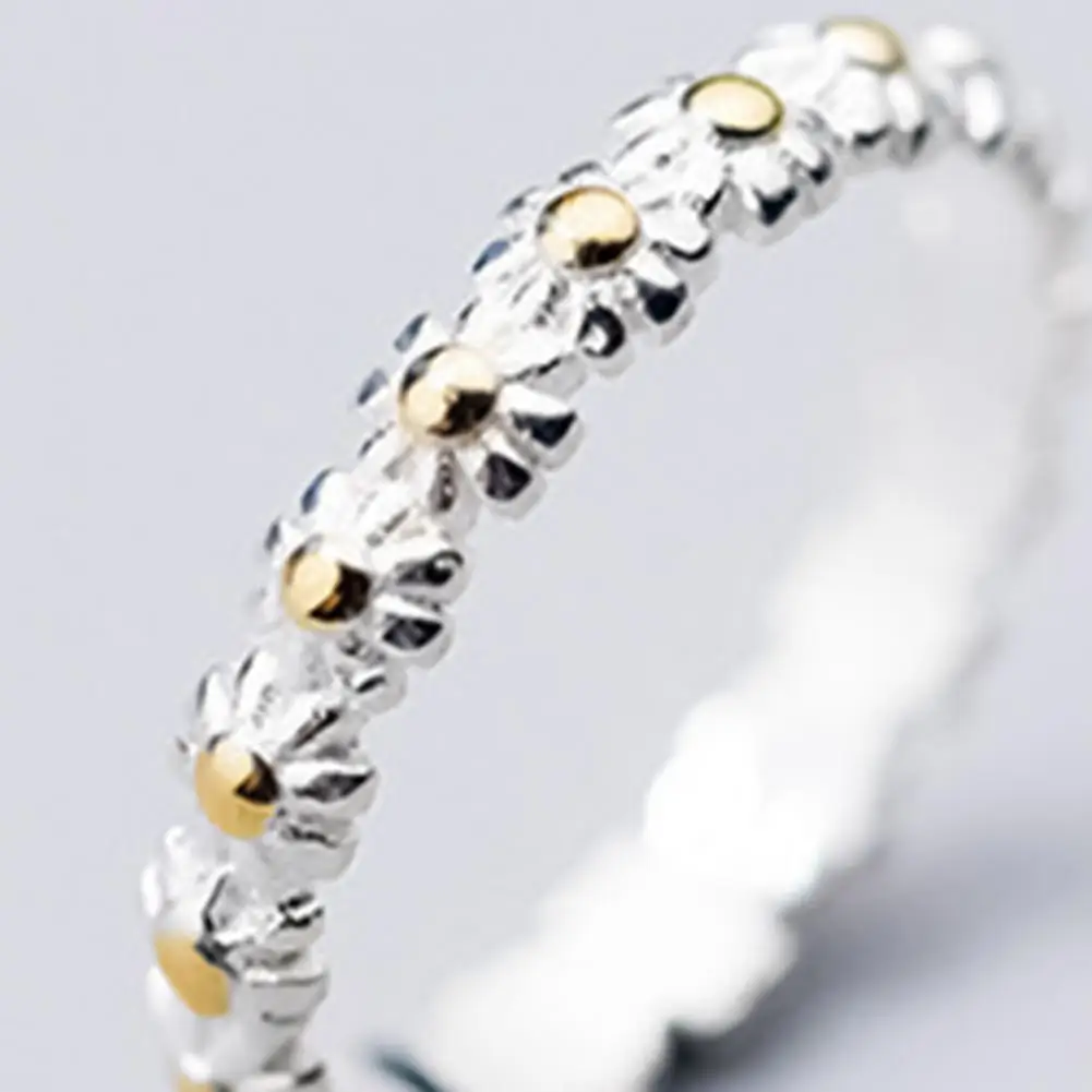 Кольцо с хризантемами Изысканное регулируемое женское ювелирное изделие открытого типа с цветочным пальцем для помолвки и модной носки.