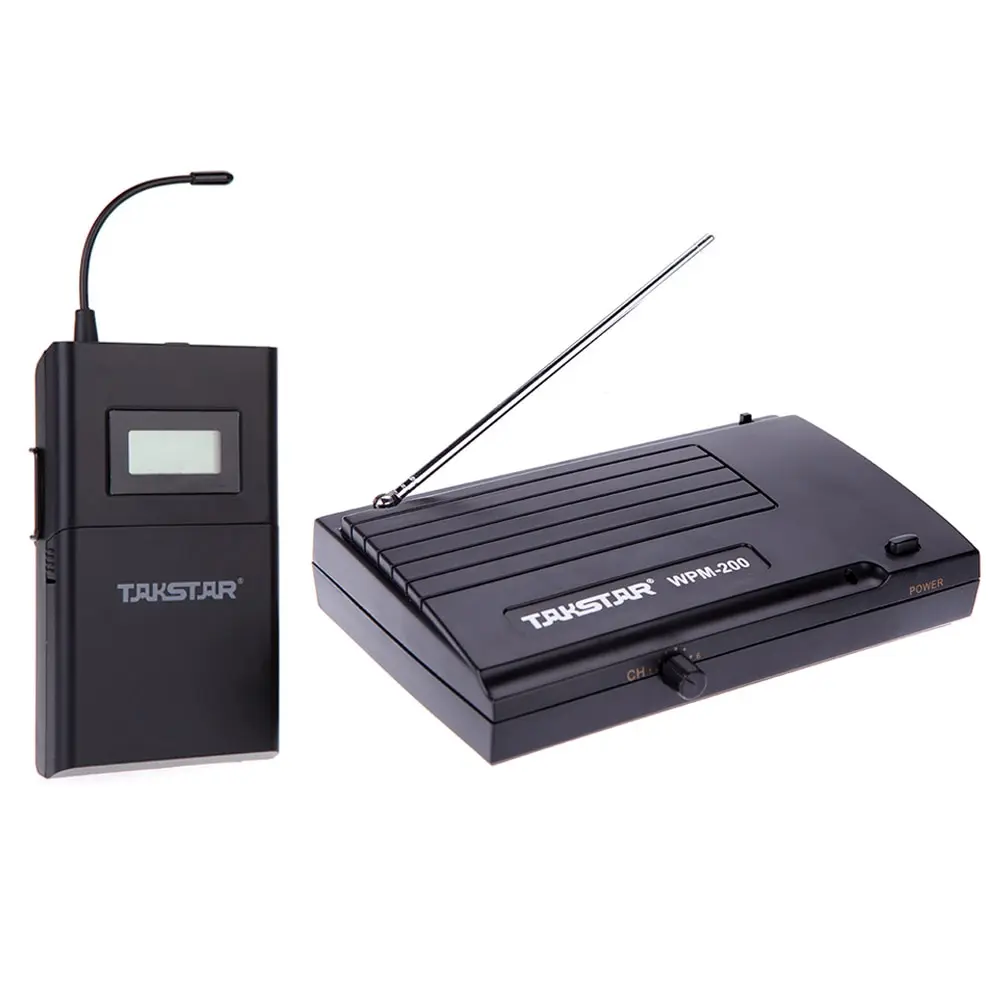 SIZE 1 Takstar WPM-200 UHF Беспроводной в ухо монитор живой системы профессиональный сценический комплект стереонаушников 50 м передатчик приемник - Цвет: SIZE 1