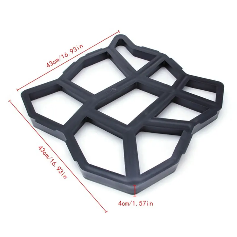 

Garden Pavement Mold DIY Path Making Manually Paving Cement Brick Tool Stepping Stone Block Pavement Buildings Path Maker Mold