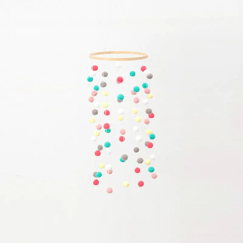 Скандинавский ветряной шар INS деревянный круглый колокольчик подвесное