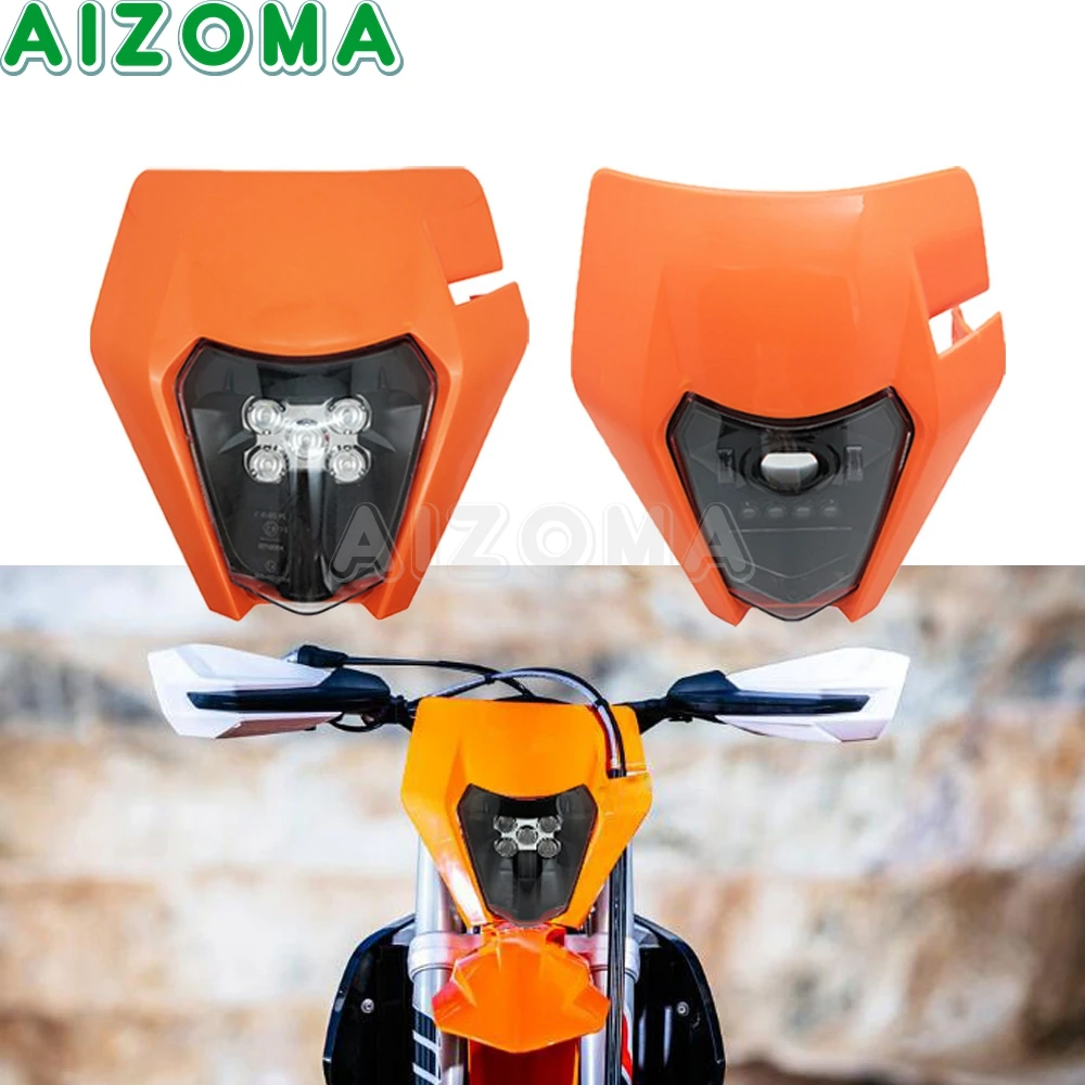 Мотоцикл Универсальный Enduro светодиодный головной светильник E8 DRL HI/короче