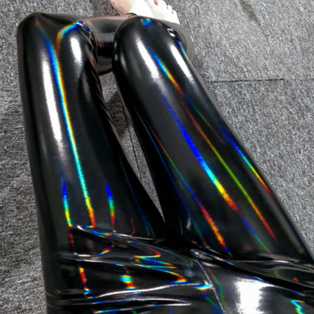 Новые модные Светоотражающие сексуальные штаны для женщин эластичные леггинсы