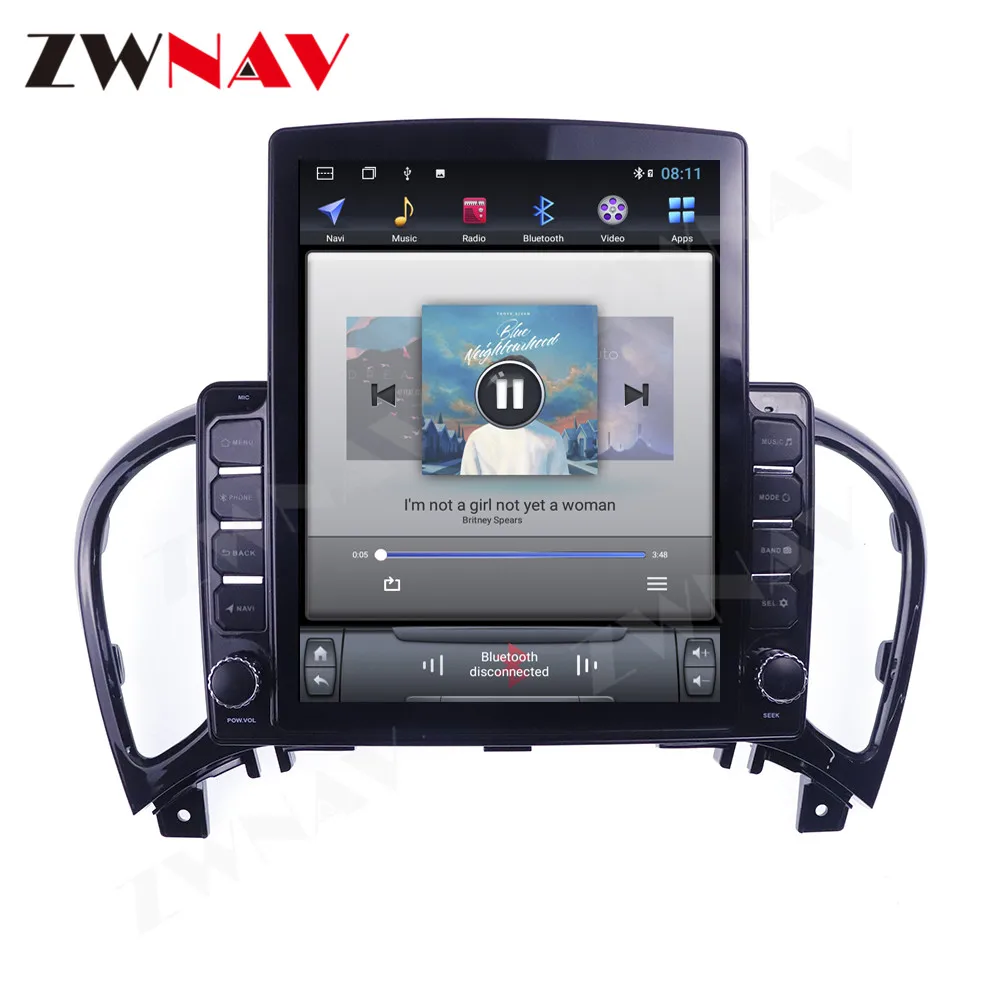 Tesla Player IPS DSP Audio Radio GPS Touch Screen Android 10 64GB Multimedia Navi Head Unit Car For Nissan Juke 2011-2016 | Автомобили и