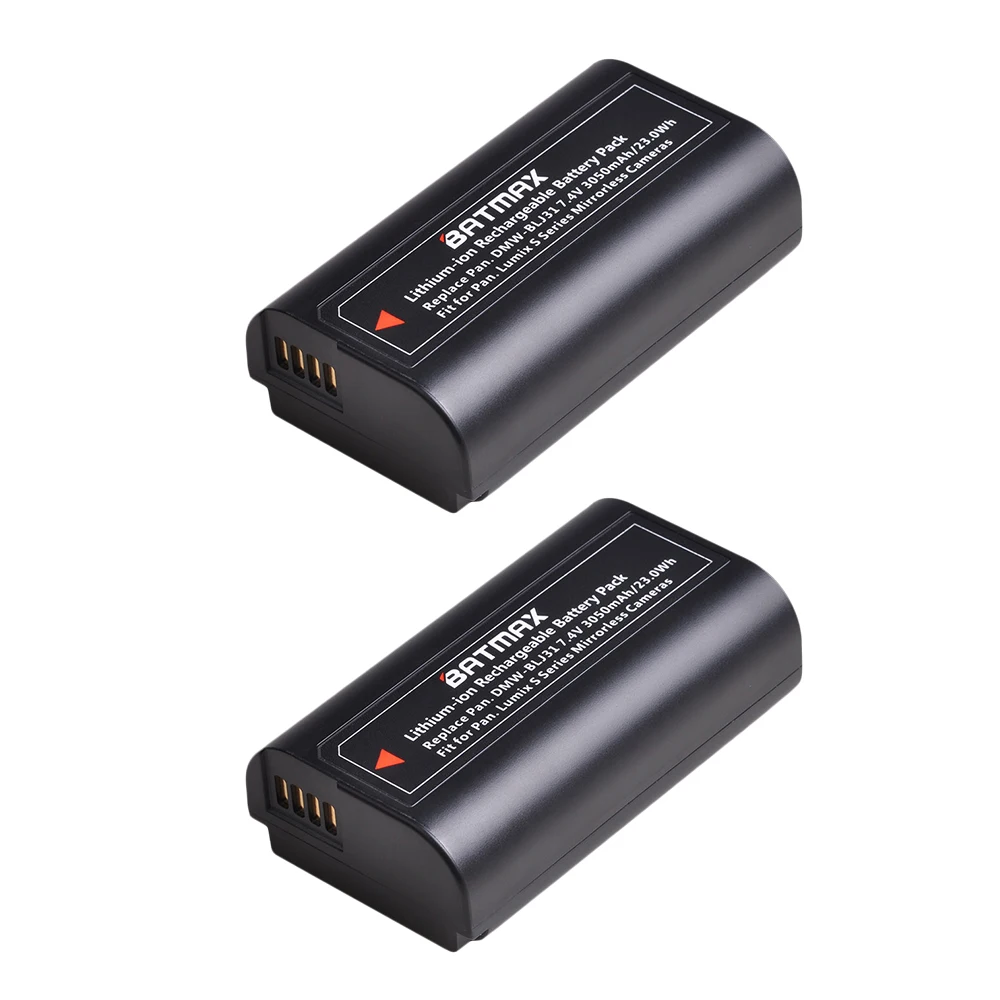 2Pc 1 шт. 3050 мА/ч, DMW-BLJ31 ДМВ BLJ31 Батарея для цифрового фотоаппарата Panasonic LUMIX DC-S1, DC-S1R, DC-S1H беззеркальных камер - Цвет: 2Pc