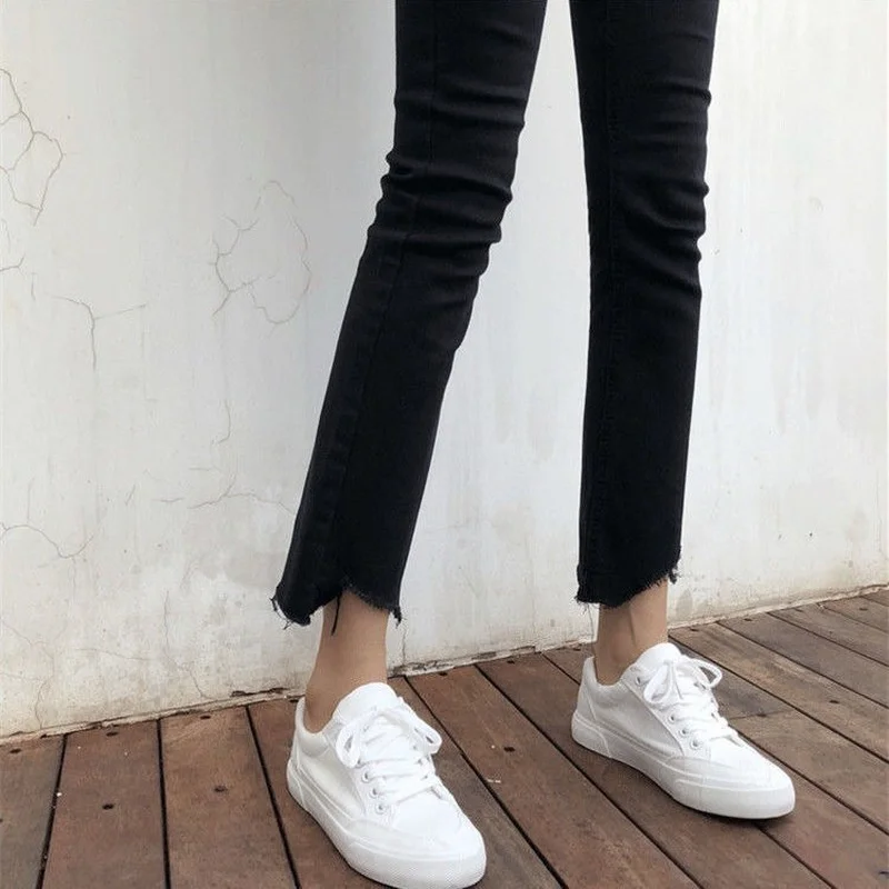 

Jeans Women Vintage Ripped Stretchy Slim Denim Trousers Womens Fashion Skinny Chic All-match Bottoms Female Ins Leisure Harajuku