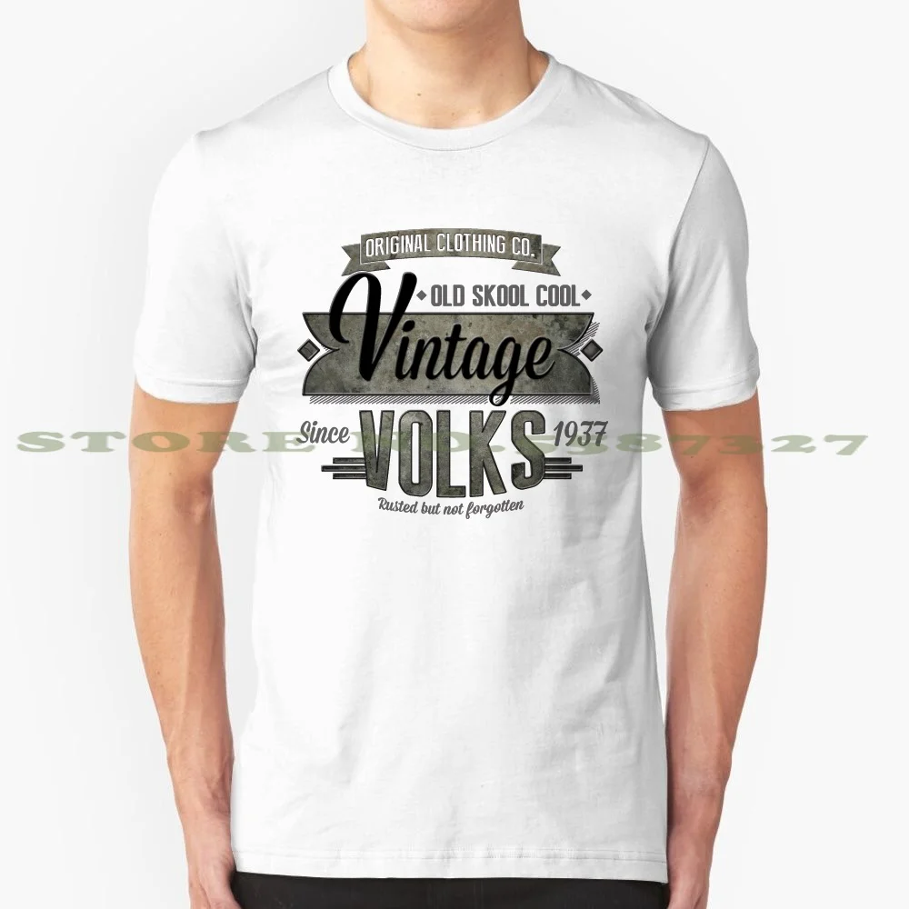 

Новинка, Мужская винтажная зеленая черная белая футболка для мужчин и женщин, новый знак для мужчин, для мотоспорта, Винтажный Классический Логотип Volks Vdub Insignia