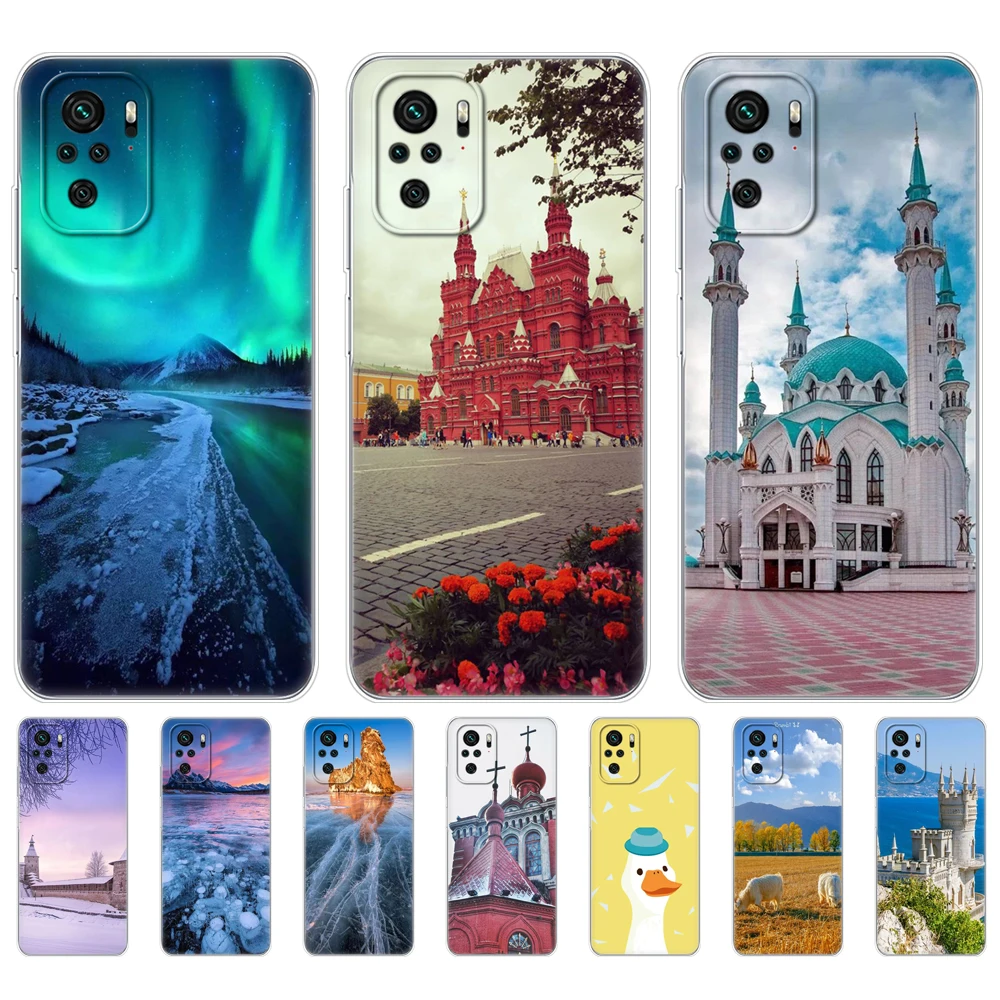 

For Xiaomi Redmi Note 10 Case Silicon Soft Tpu Back For Redmi Note 10 Pro Global Version Phone Cover Note10S Bumper Etui Funda