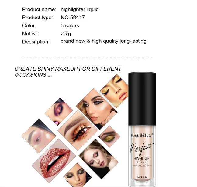 3 цвета высокий свет лежа шелкопряда Осветляющий Жидкий тональный крем консилер