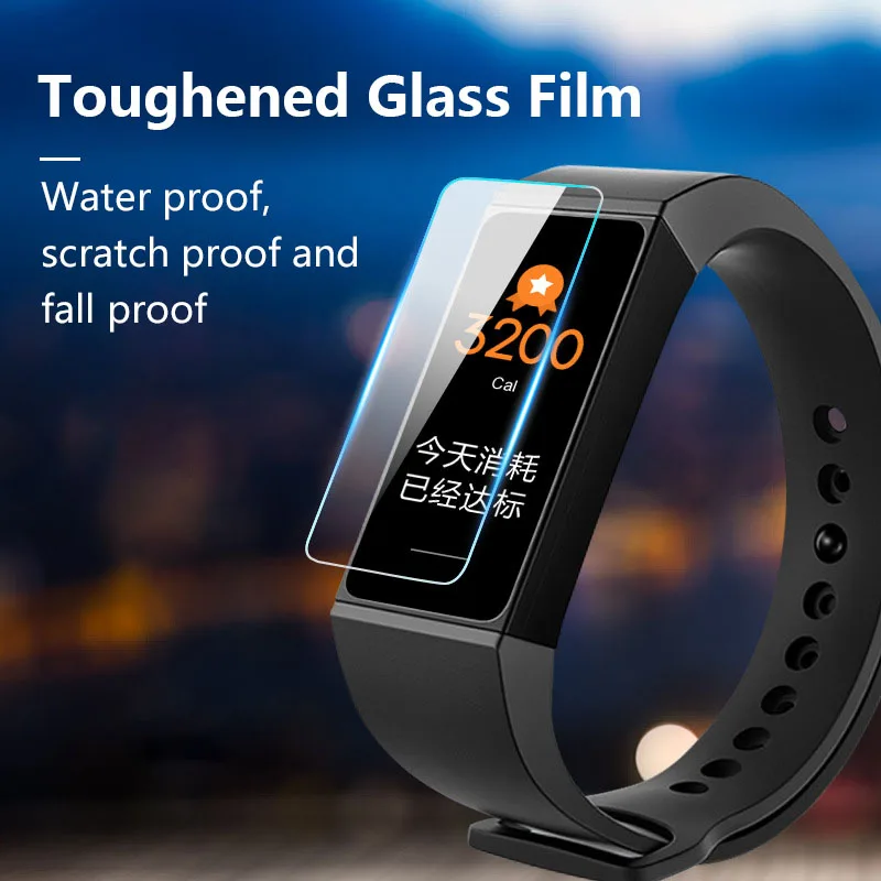 

1/2/4pcs Protective Film Anti-fingerprint Waterproof For Xiaomi Redmi Band Bracelet Tempered Glass Film Suitable For Redmi Band