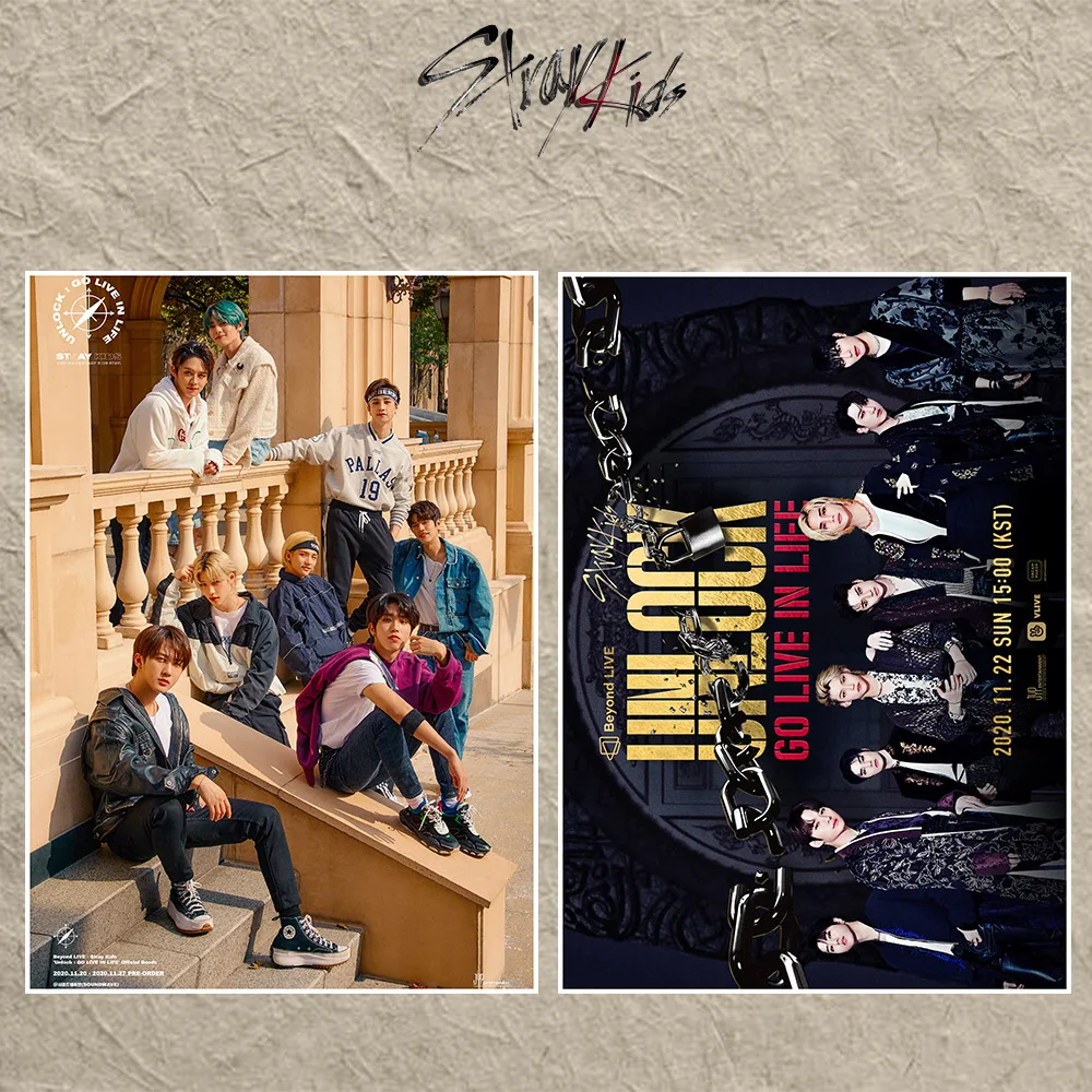 

Самоклеящиеся постеры с наклейками для съемки в жизни от бродячих детей, надпись «STAY Collection», постеры BANG CHAN HYUNJIN FELIX 2