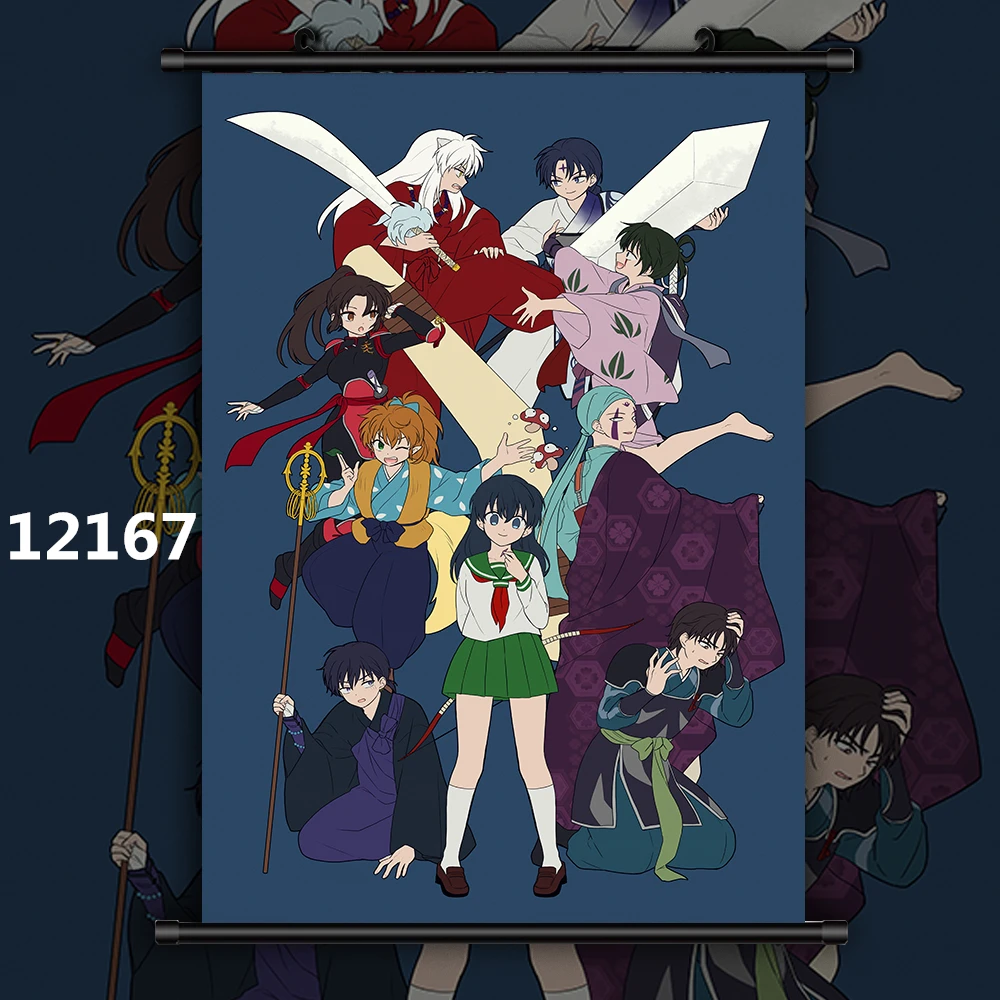 Аниме Манга игураси каго HD печать настенный постер Свиток InuYasha Higurashi | Дом и сад
