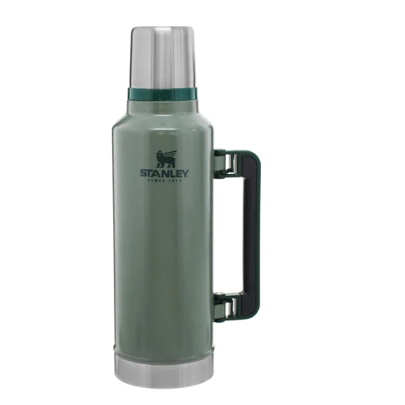 

Stanley Original Classic Series Stainless Steel Vacuum Tea and Coffee Adventure Stacking a Pint Beer Insulator 1.9L - Green