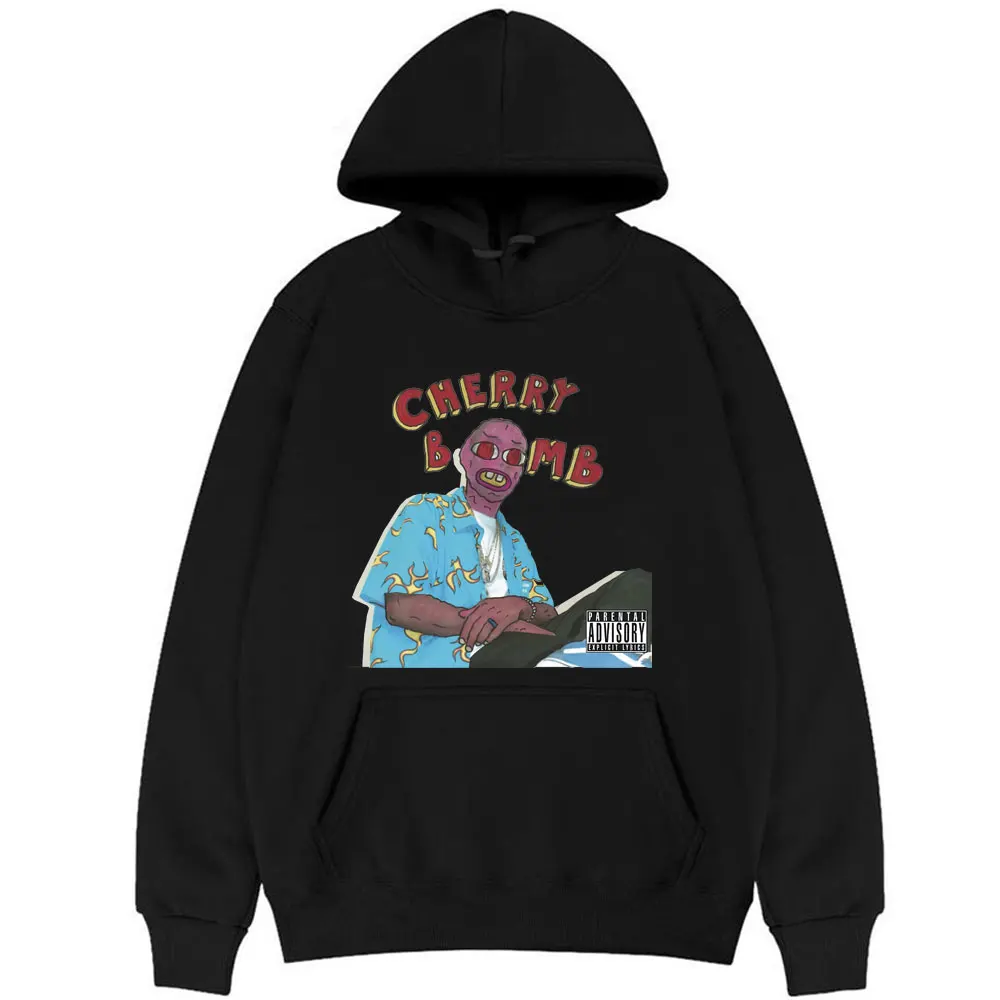 

Mr.cherry Bomb Hip Hop Rapper Pattern Print Hoodie 2021 New Hoodies Autumn Winter Men Women Streetwear Man Oversized Loose Hoody