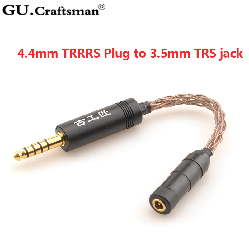 GUCraftsman 6N occ медный адаптер 4,4 мм/2,5 мм Баланс до 3,5 мм стерео джек 4Pin XLR до 4,4 баланс Джек адаптер преобразования