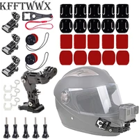kfftwwx accessories kit for gopro hero 9 8 7 black silver white 6 5 4 osmo motorcycle helmet chin mount for go pro akasocampark