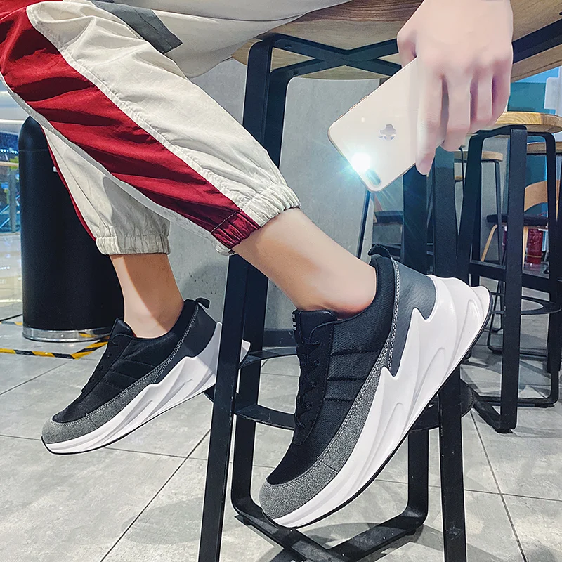 

Size 39-46 Sneakers Men Casual Shoes Comfortable Blade sole For Male Shock Absorption Men Shark shoes chaussure homme Zapatilla