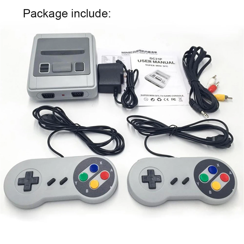 

Retro TV Game Console with 620 Classic Games 8bit AV Output Video Mini Handheld Video Console Dual Gamepad Family Gaming Player
