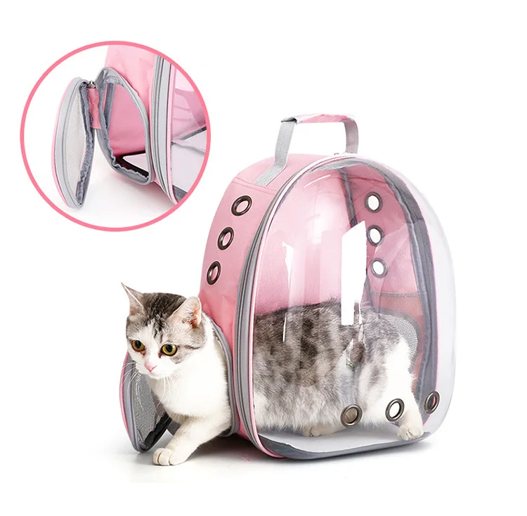 

Переносной рюкзак для домашних животных, переносная переноска для собак в виде космической капсулы, воздухопроницаемая сумка окно, кошка, т...
