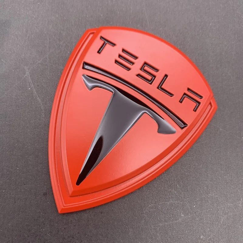 Металлический 3D стикер для тюнинга автомобиля Tesla Model 3 S X наклейки с логотипом на