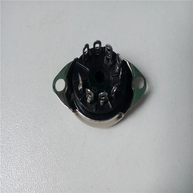 Бакелит ламповая панель PCP9-F PCP9-F-G сиденье серебряных ног Pcb для 12AX7 12AU7 ECC83 6p1 6n1